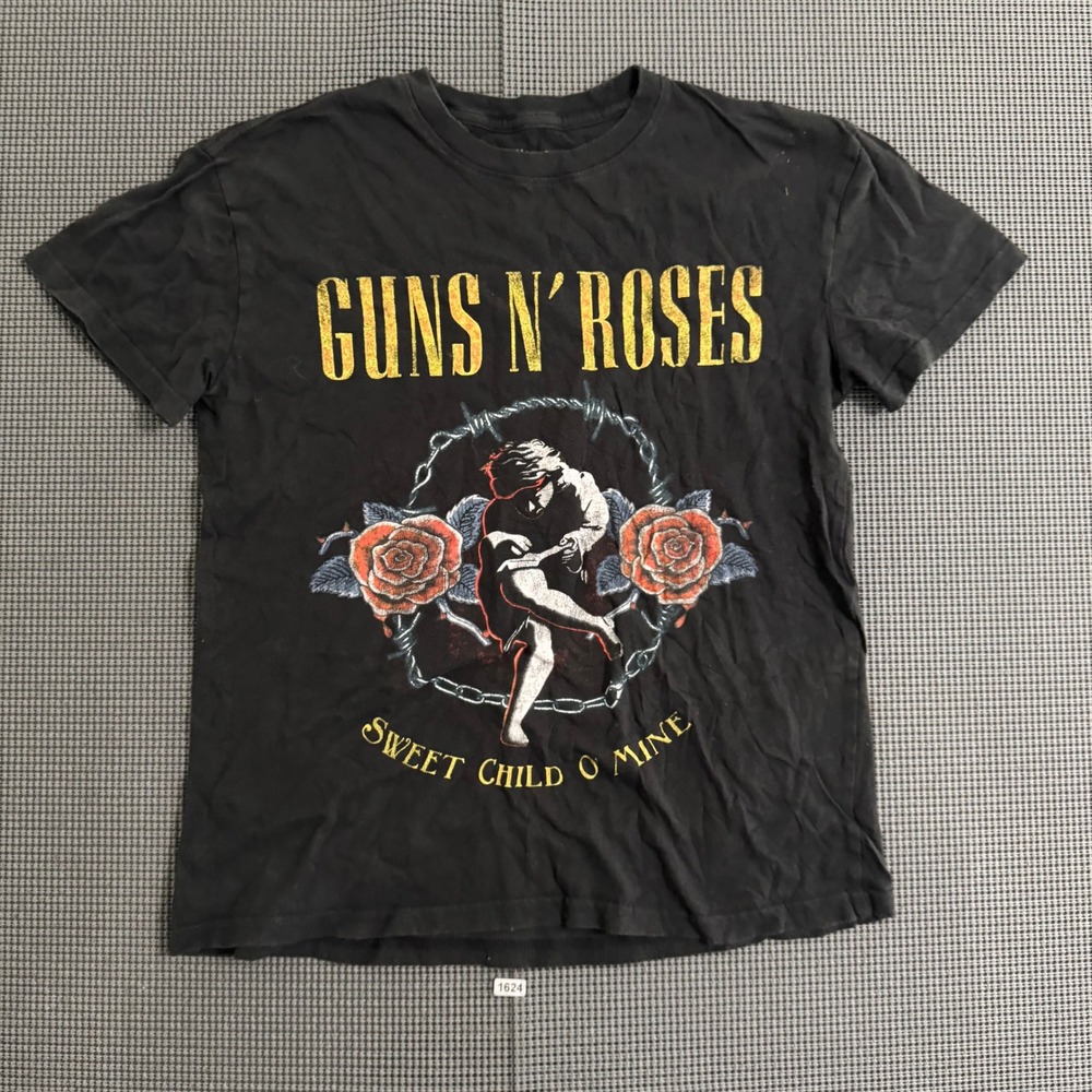 Guns N Roses Sweet Child O Mine Graphic T-Shirt Black Womens Small Band Tee